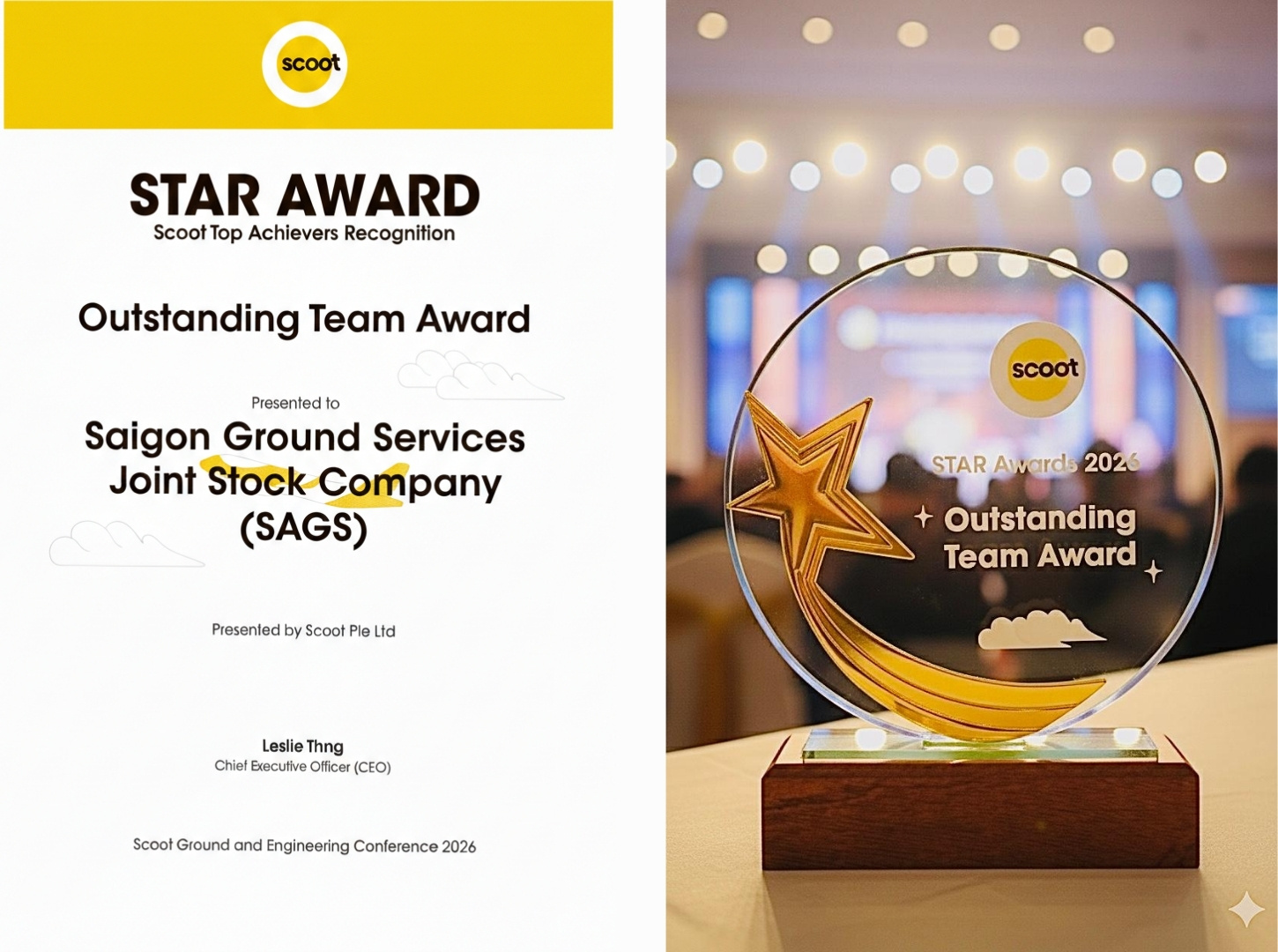 “Outstanding Team Award” by Scoot